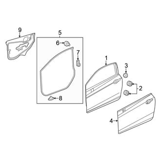 Honda OE - Door & Components (DX / EX / EX-L / LX Coupe)