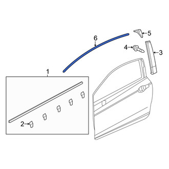 Honda OE - Front Right Black Out Tape