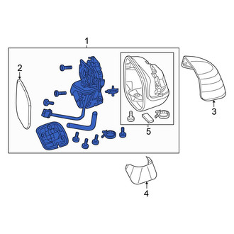 Honda OE - Front Right Door Mirror