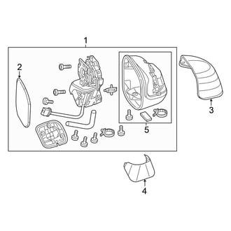Honda OE - Door - Outside Mirrors (EX / EX-L / LX Coupe)