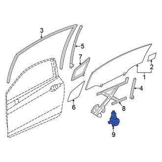 Honda OE - Front Left Window Motor