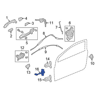 Honda OE - Front Left Door Check