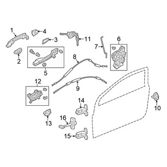 Honda OE - Door - Lock & Hardware (EX / EX-L / LX Coupe)