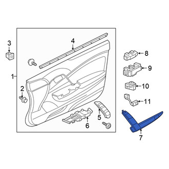 Honda OE - Front Left Exterior Door Handle Cover
