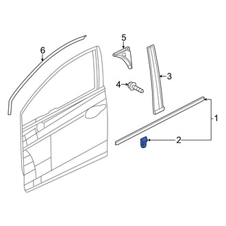 Honda OE - Front Lower Door Belt Molding Clip