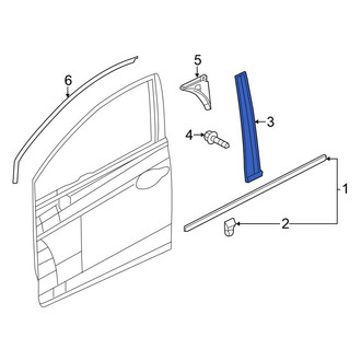 Honda OE - Left Door Reveal Molding