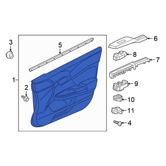 Honda OE - Front Right Inner Door Interior Trim Panel