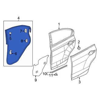 Honda OE - Front Inner Door Seal