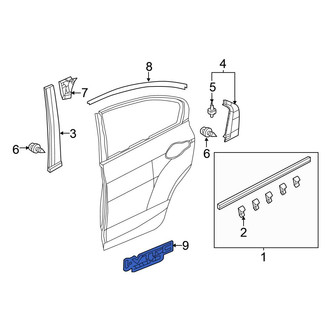 Honda OE - Rear Left Door Decal