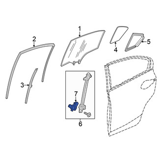 Honda OE - Front Left Window Motor