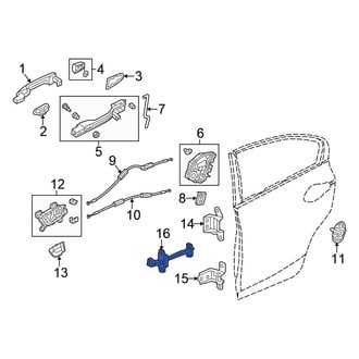 Honda OE - Front Left Door Check