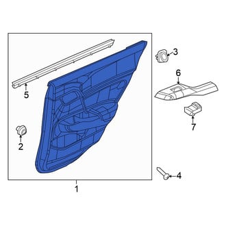 Honda OE - Front Left Inner Door Interior Trim Panel
