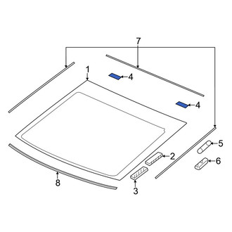 Honda OE - Back Glass Clip