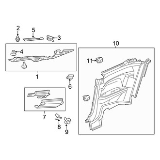 Honda OE - Quarter Panel - Interior Trim (Coupe)