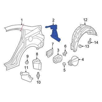 Honda OE - Rear Left Quarter Panel Gutter