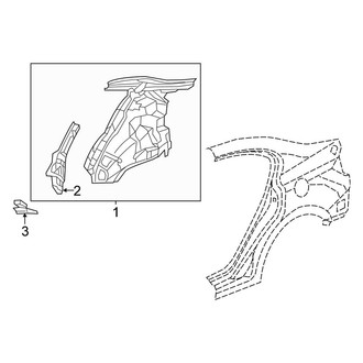 Honda OE - Quarter Panel - Inner Structure (Sedan)