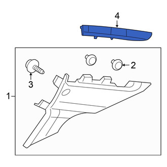 Honda OE - Right Quarter Panel Trim Cap