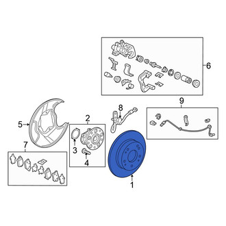 Honda OE - Rear Disc Brake Rotor
