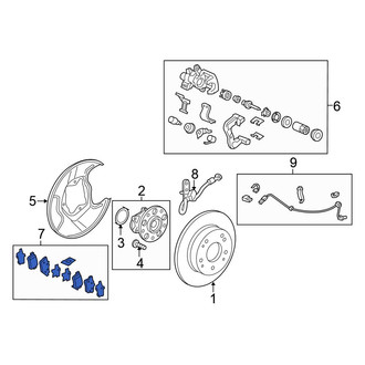 Honda OE - Rear Disc Brake Pad Set