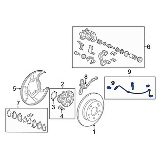 Honda OE - Front Left ABS Wheel Speed Sensor