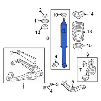 Honda OE - Rear Suspension Shock Absorber