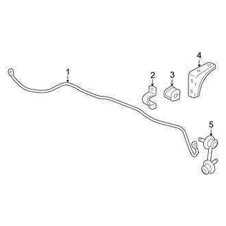 Honda OE - Rear Suspension - Stabilizer Bar & Components (1.4L / 1.8L)