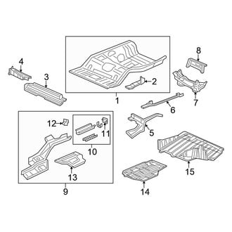 Honda OE - Rear Body & Floor - Floor & Rails (Coupe)