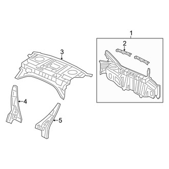 Honda OE - Rear Body & Floor - Rear Body (HF / LX Sedan)