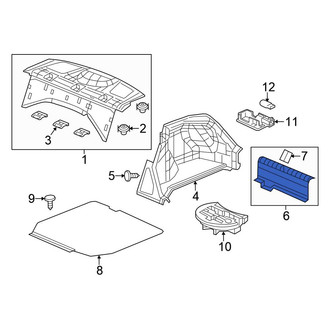 Honda OE - Rear Trunk Trim Scuff Plate