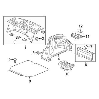Honda OE - Rear Body & Floor - Interior Trim (DX / EX / EX-L / GX / HF / LX Sedan)