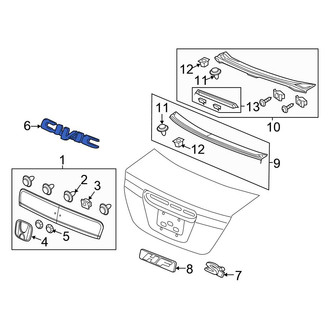 Honda OE - Rear Deck Lid Emblem
