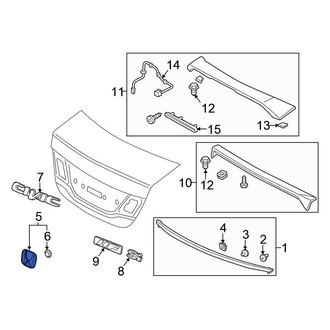 Honda OE - Rear Deck Lid Emblem