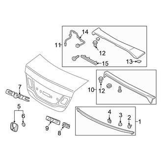 Honda OE - Trunk Lid - Exterior Trim (Sedan)