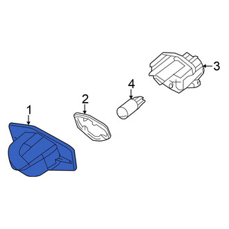 Honda OE - Rear License Plate Light Lens