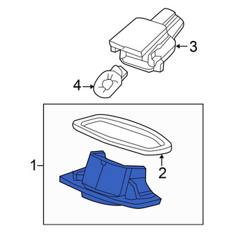 Honda OE - Rear License Plate Light Lens