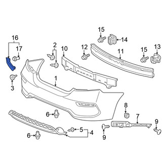 Honda OE - Rear Right Reflector Panel