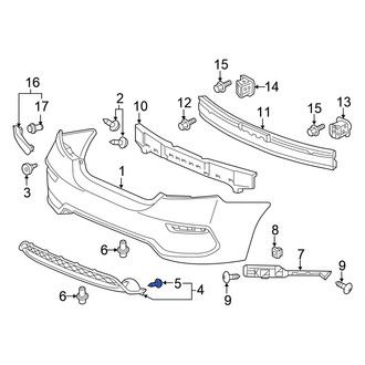 Honda OE - Grille Molding Screw
