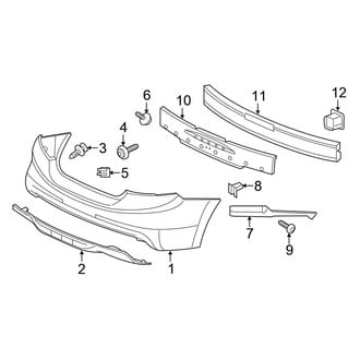 Honda OE - Rear Bumper - Bumper & Components (Coupe)