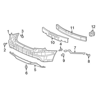 Honda OE - Rear Bumper - Bumper & Components (Sedan)