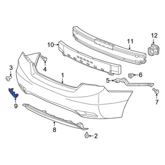Honda OE - Rear Right Reflector Panel
