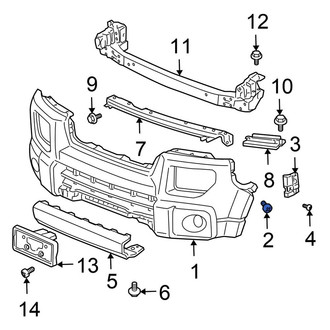 Honda OE - Front Bumper Cover Screw