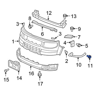 Honda OE - Front Lower Bumper Cover Reinforcement Bolt