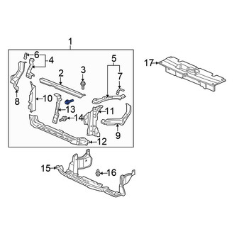 Honda OE - Front Radiator Support Panel
