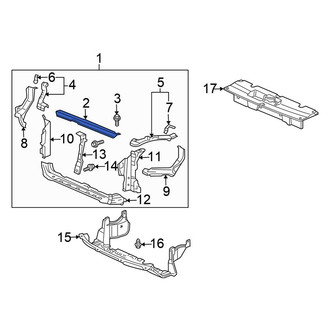 Honda OE - Front Upper Radiator Support Tie Bar
