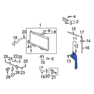 Honda OE - Engine Coolant Reservoir