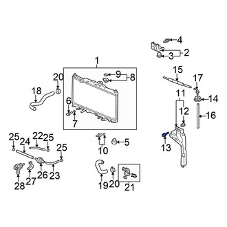 Honda OE - Front Lower Bumper Cover Reinforcement Bolt