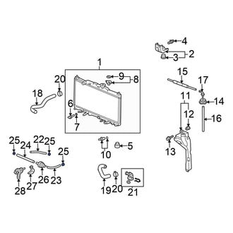 Honda OE - Transmission Oil Cooler Line Clamp