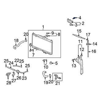 Honda OE - Radiator Mount Bolt