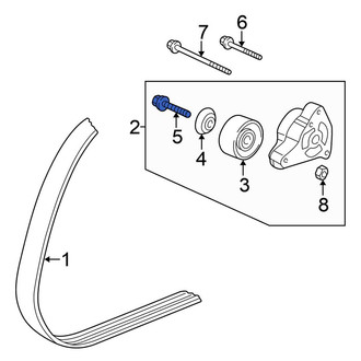 Honda OE - Accessory Drive Belt Idler Pulley Bolt