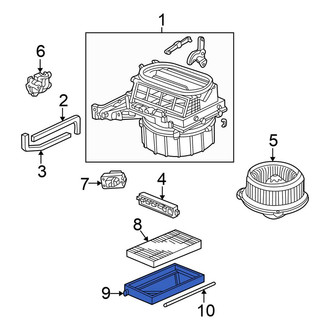Honda OE - Left Cabin Air Filter Case